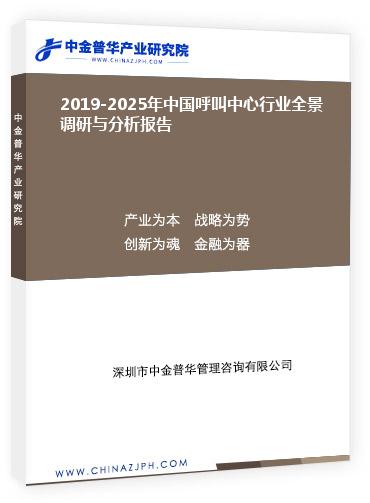 2019-2025年中國呼叫中心行業(yè)全景調(diào)研與分析報告