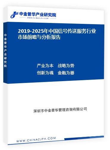 2019-2025年中國信號傳送服務(wù)行業(yè)市場前瞻與分析報(bào)告