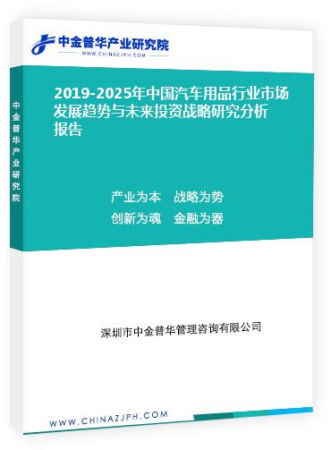 2019-2025年中國汽車用品行業(yè)市場發(fā)展趨勢與未來投資戰(zhàn)略研究分析報告