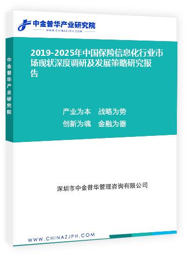 2019-2025年中國(guó)保險(xiǎn)信息化行業(yè)市場(chǎng)現(xiàn)狀深度調(diào)研及發(fā)展策略研究報(bào)告