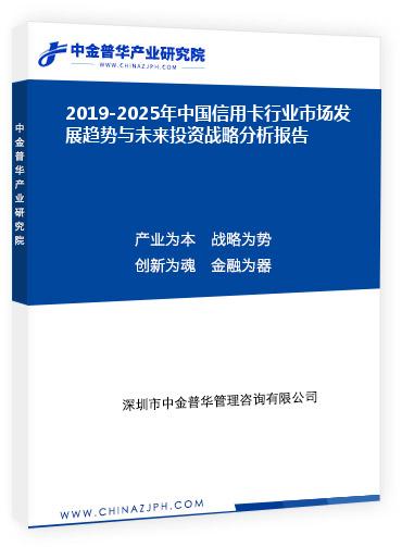 2019-2025年中國(guó)信用卡行業(yè)市場(chǎng)發(fā)展趨勢(shì)與未來(lái)投資戰(zhàn)略分析報(bào)告