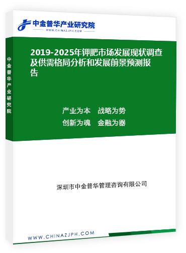 2019-2025年鉀肥市場(chǎng)發(fā)展現(xiàn)狀調(diào)查及供需格局分析和發(fā)展前景預(yù)測(cè)報(bào)告