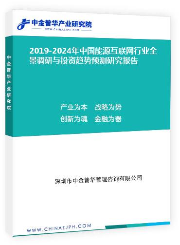 2019-2024年中國能源互聯(lián)網(wǎng)行業(yè)全景調(diào)研與投資趨勢預(yù)測研究報告