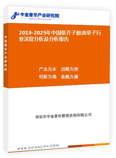 2019-2025年中國低芥子酸油菜子行業(yè)深度分析及分析報告