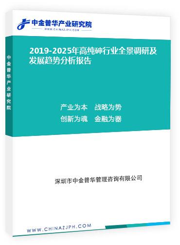 2019-2025年高純砷行業(yè)全景調(diào)研及發(fā)展趨勢分析報告